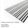Pannello Dogato FLEXY_CHICAGO - Misure 278x60x1 cm