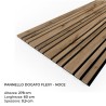 Pannello Dogato FLEXY_NOCE - Misure 278x60x1 cm