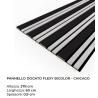 Pannello Dogato FLEXY_BI_CHICAGO - Misure 278x60x1 cm