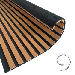 Pannello Dogato FLEX_TEAK - Misure 275x60x1 cm