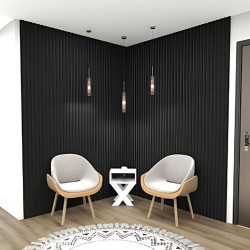 Pannello Dogato FLEX_PIETRA SCURA - Misure 275x60x1 cm