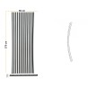 Pannello Dogato FLEX_BIANCO - Misure 275x60x1 cm