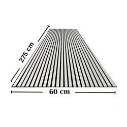 Pannello Dogato FLEX_BIANCO - Misure 275x60x1 cm