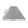 Pannello Dogato FLEX_BIANCO - Misure 275x60x1 cm