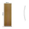 Pannello Dogato FLEX_ORO - Misure 275x60x1 cm