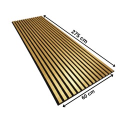 Pannello Dogato FLEX_ORO - Misure 275x60x1 cm
