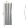 Pannello Dogato FLEX_BIANCO MARMO - Misure 275x60x1 cm