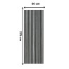Pannello Dogato FLEX_GRIGIO - Misure 275x60x1 cm