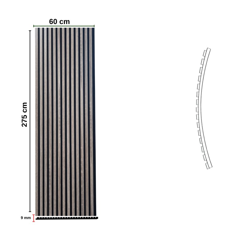 Pannello Dogato FLEX_VINTAGE - Misure 275x60x1 cm