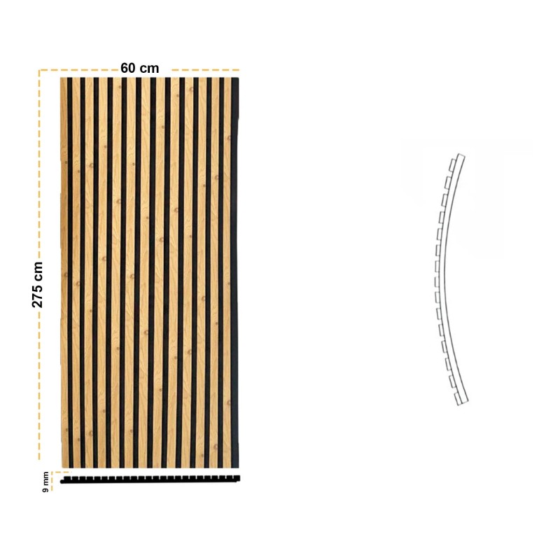 Pannello Dogato FLEX_VINTAGE - Misure 275x60x1 cm