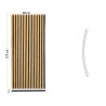 Pannello Dogato FLEX_VINTAGE - Misure 275x60x1 cm